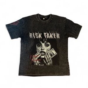 Graphic Tee with Risk Taker Design